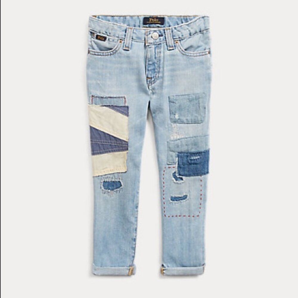 Polo Ralph Lauren Avery Boyfriend Patchwork Jeans